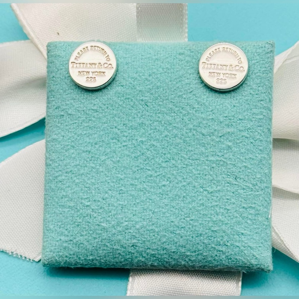 Tiffany & Co SS Round Circle RTT Studs - Picture 2 of 5